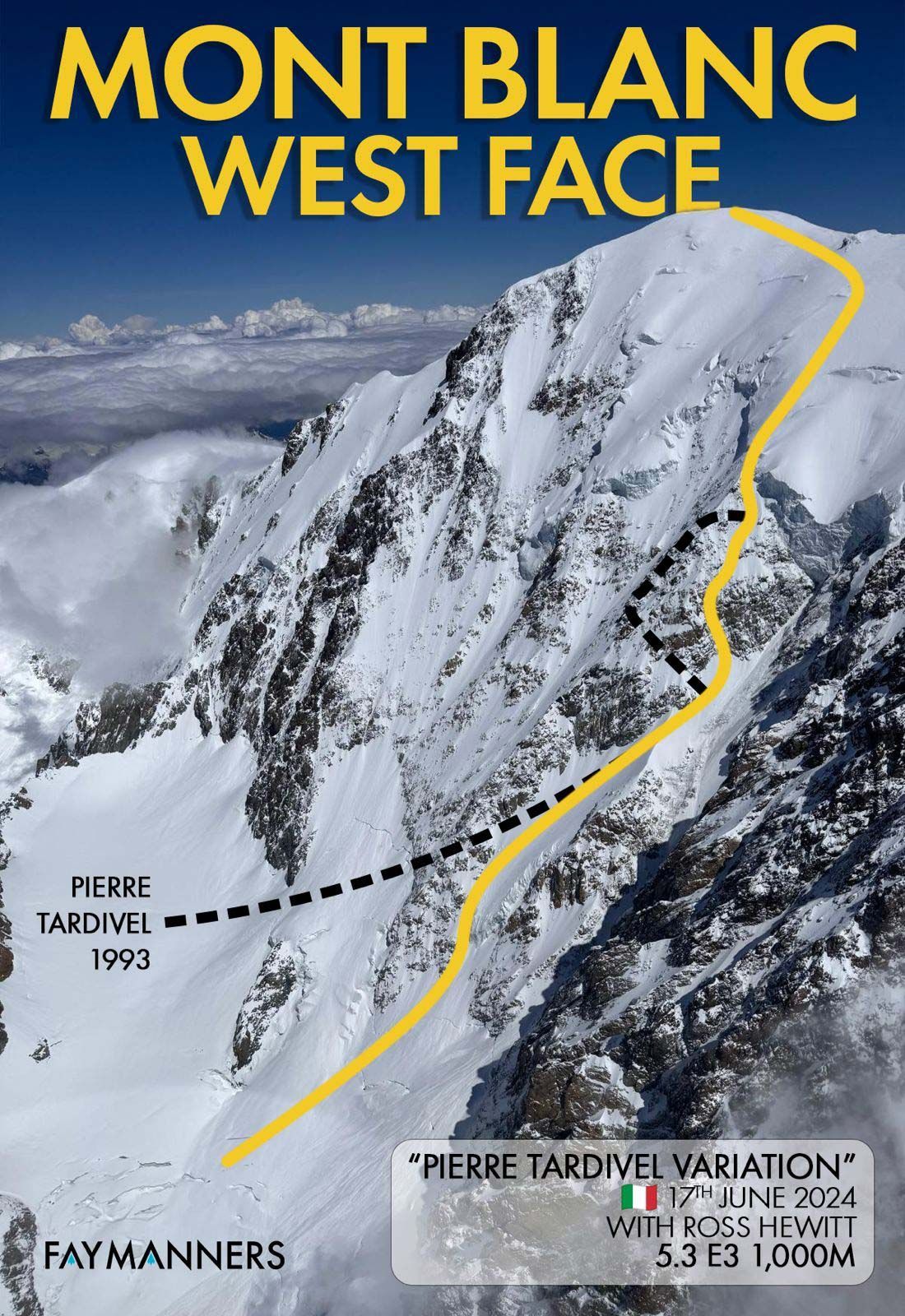 Fay Manners - Topo - Mont Blanc - West Face