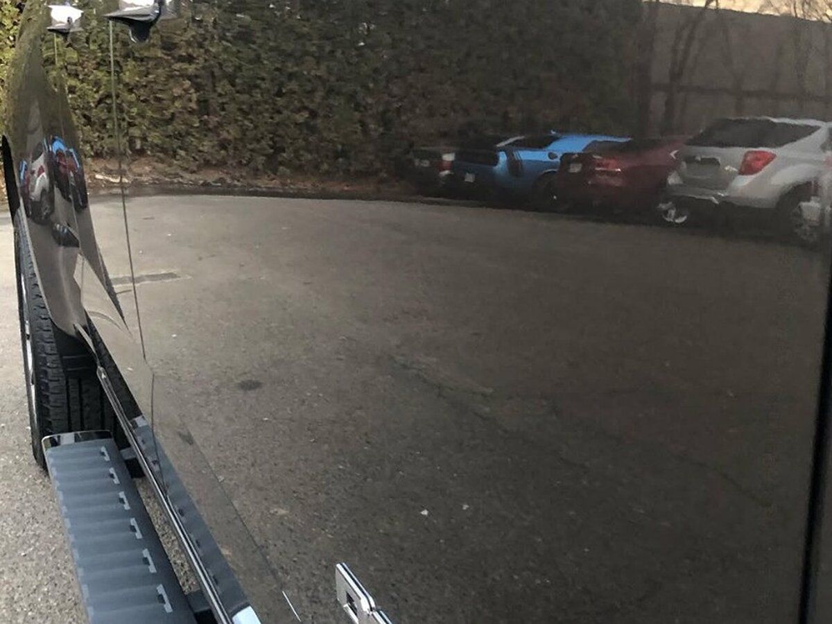 paint protection applied in a car.