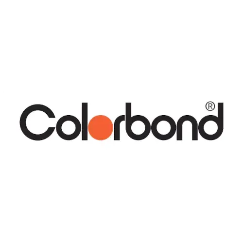Colorbond logo: black text with orange dot. Registered trademark symbol.