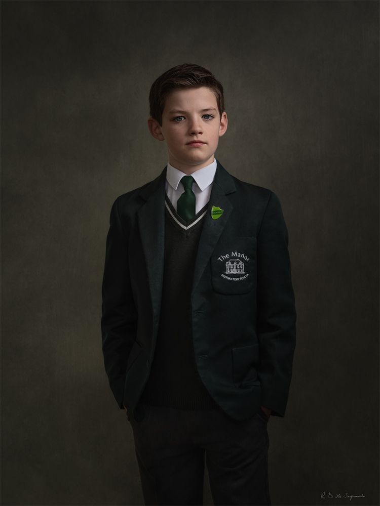 Portrait of a boy in uniform