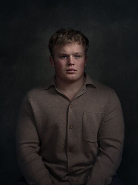 A portarit of a rugby player. A classic fine art photo portrait.
