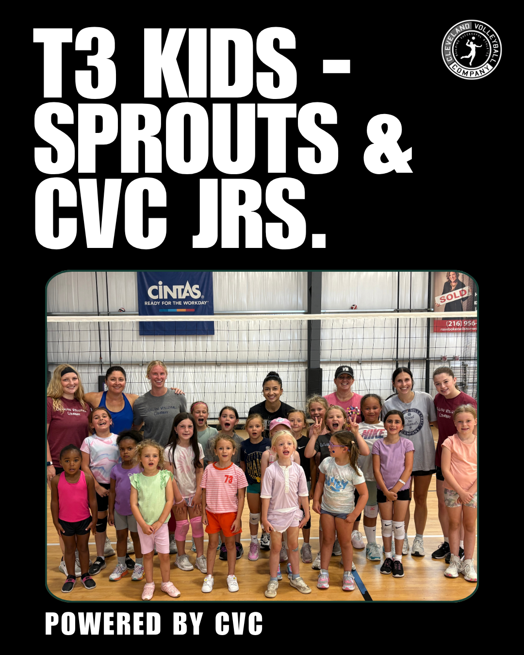 Cleveland Volleyball Company Sprouts & CVC Jrs. Camp flyer
