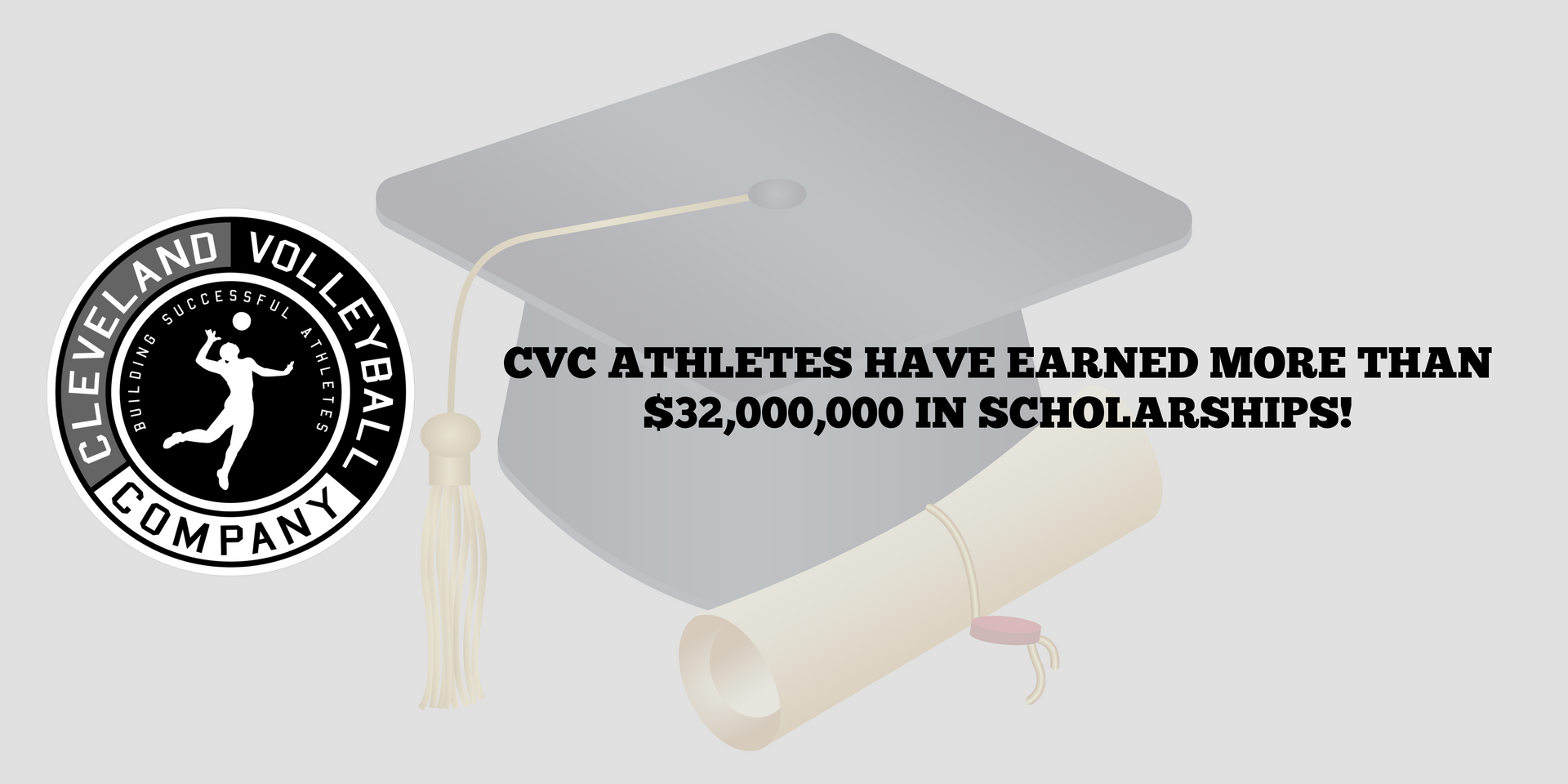 Cleveland Volleyball Company Alumni scholarships flyer