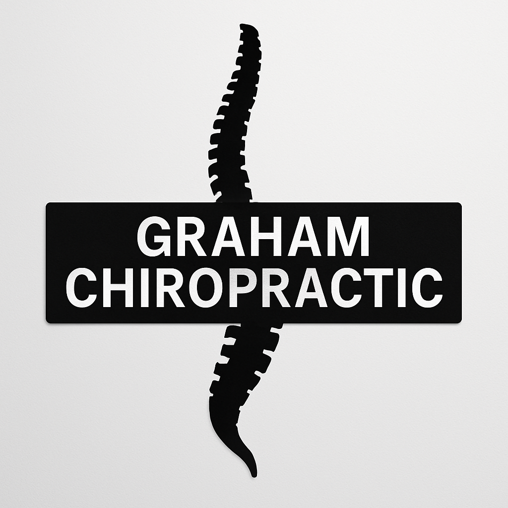 Dr. Tamara Graham Chiropractic logo with spine graphic