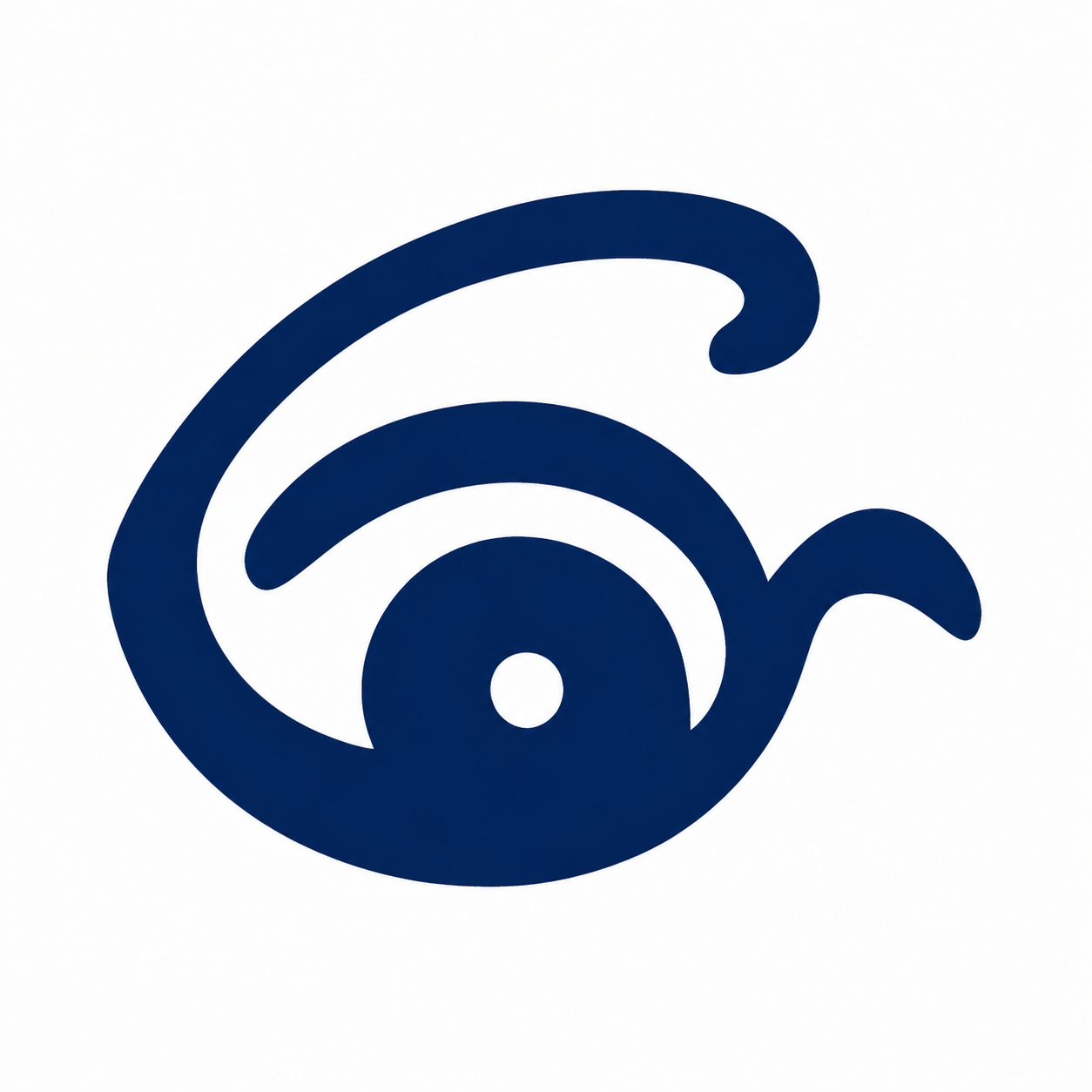 Logotipo del Centro Óptico LARREA con icono de gafas azul marino y texto sobre fondo blanco.