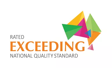 A Colorful Logo For Rated Exceeding National Quality Standard — Kiddies Hut @ Diamond Beach In Diamond Beach, NSW