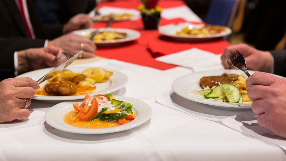 Event Catering bei einer Messe