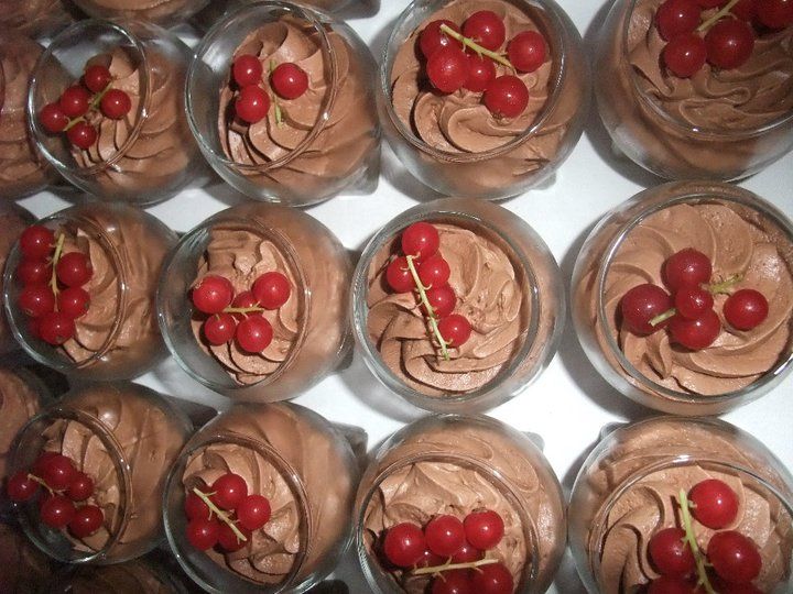 Dessert Catering Schoko Mousse