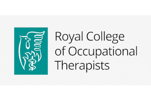 Royal College of Occupational Therapists logo with teal icon and gray text