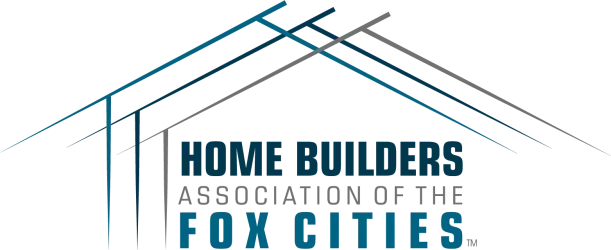 The logo for the home builders association of the fox cities.