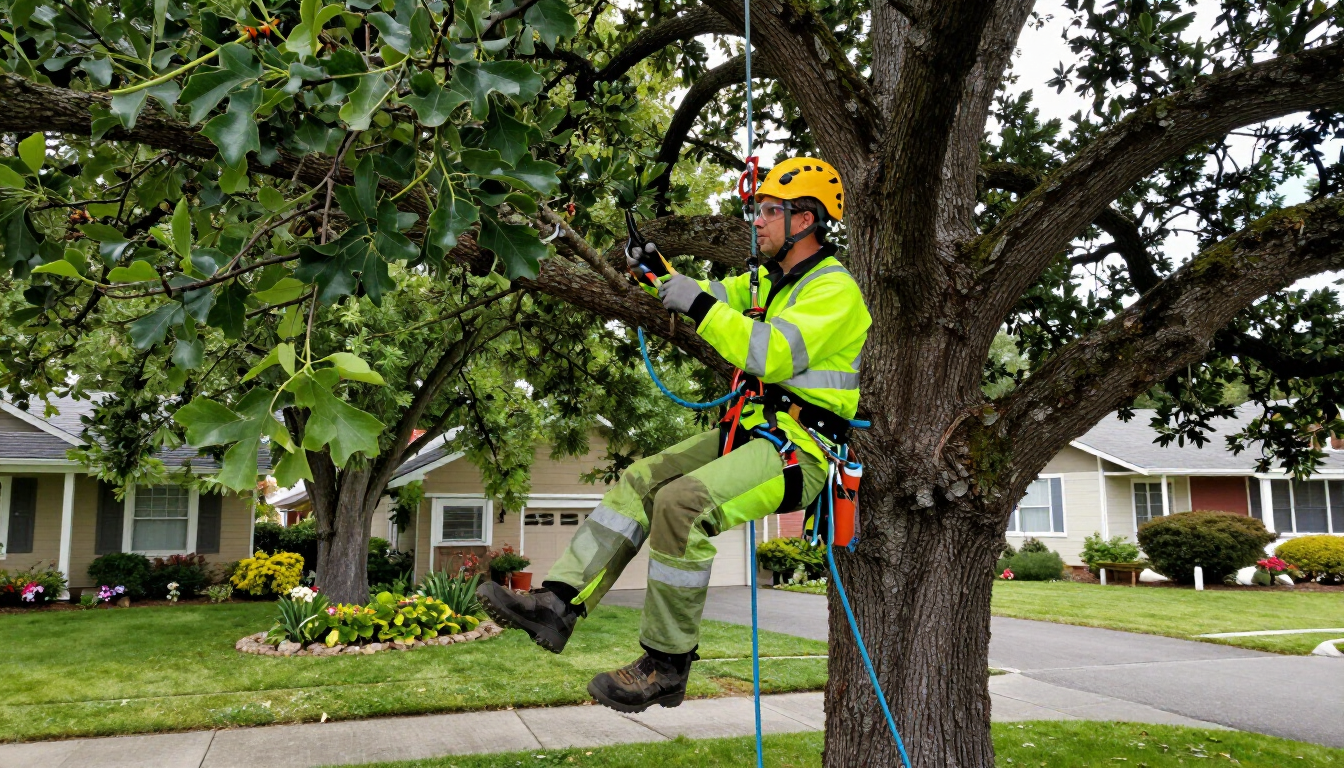 Professional Arborist at Work