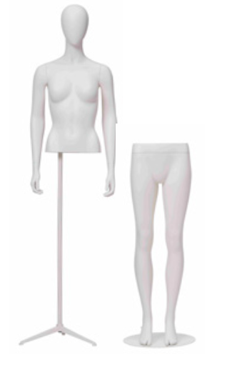 Hindsgaul witte paspop torso