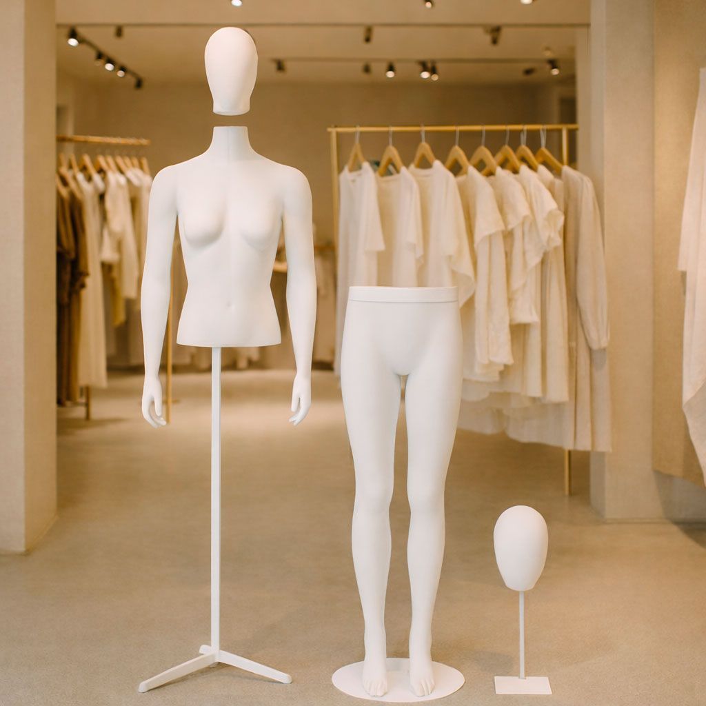 Hindsgaul witte paspop torso