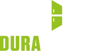 Green DURA logo with a stylized vertical icon above the text