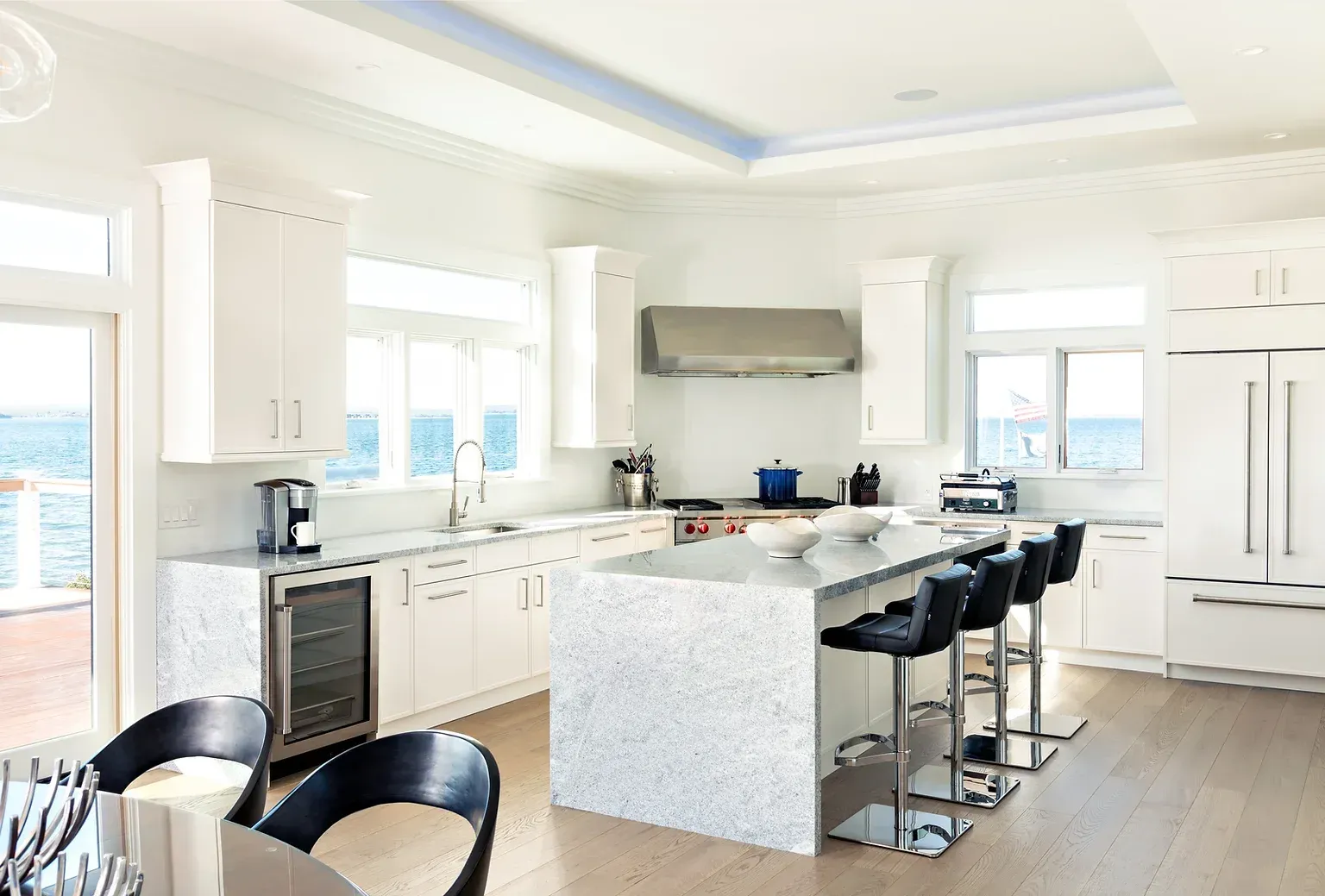 Bright Contemporary Coastal Kitchen Kitchen Remodel by International Builders Inc project photo