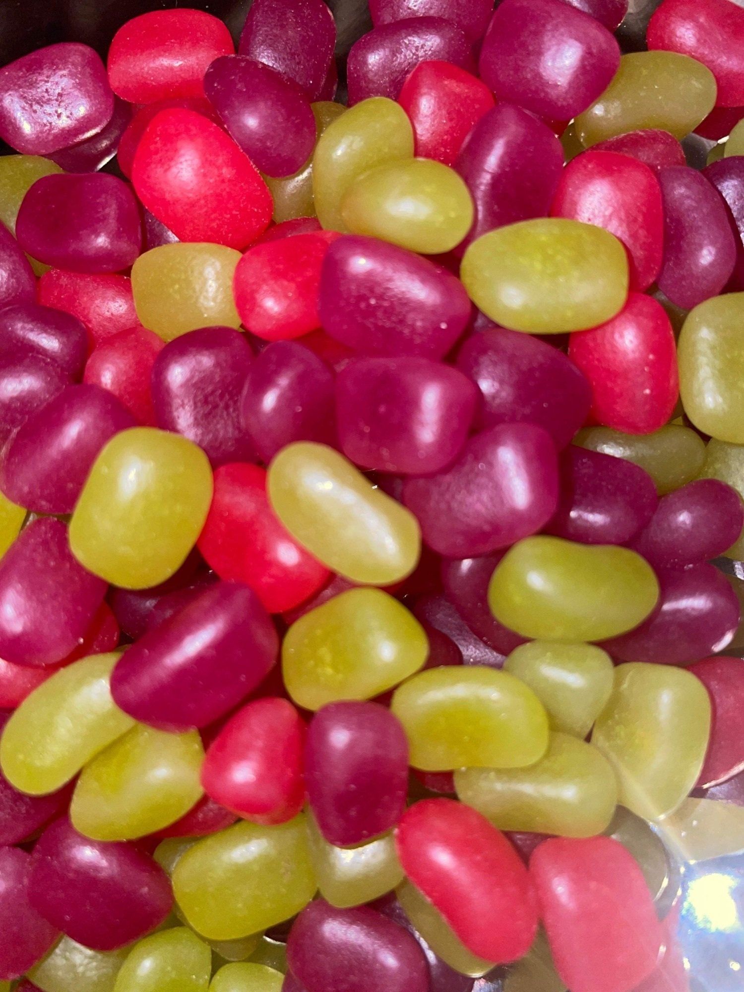 A pile of jelly beans of different colors and flavors