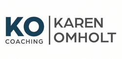 It is a logo for karen omholt coaching.