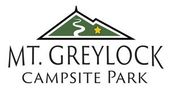 Logo with Green Mountain drawing and text that reads Mt. Greylock Campsite Park
