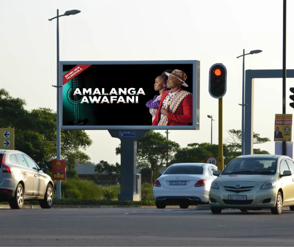 Digital billboard advertising Blue Peak Media