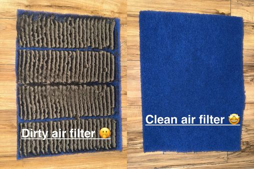 dirty vs clean air filter hvac