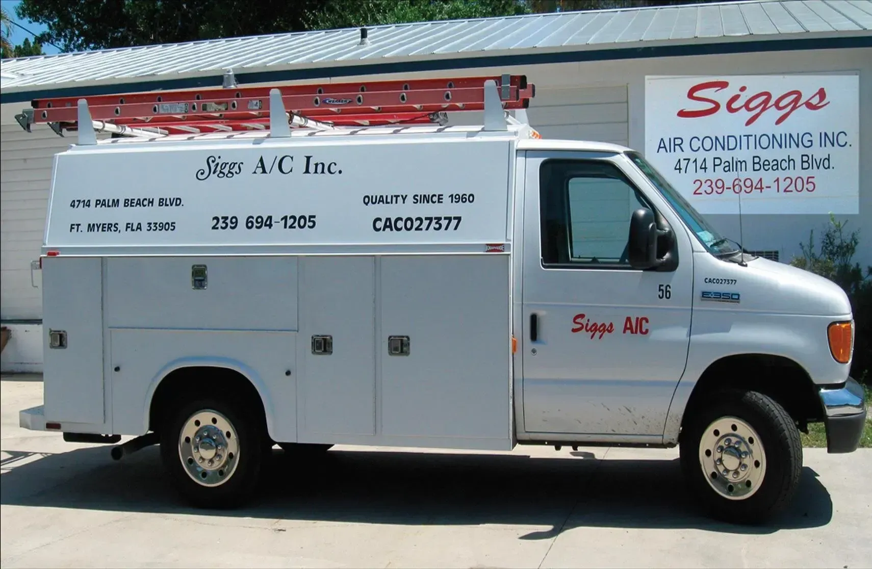 Siggs Air Conditioning service vehicle