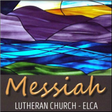 The logo for messiah lutheran church in elca