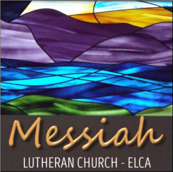 The logo for messiah lutheran church in elca