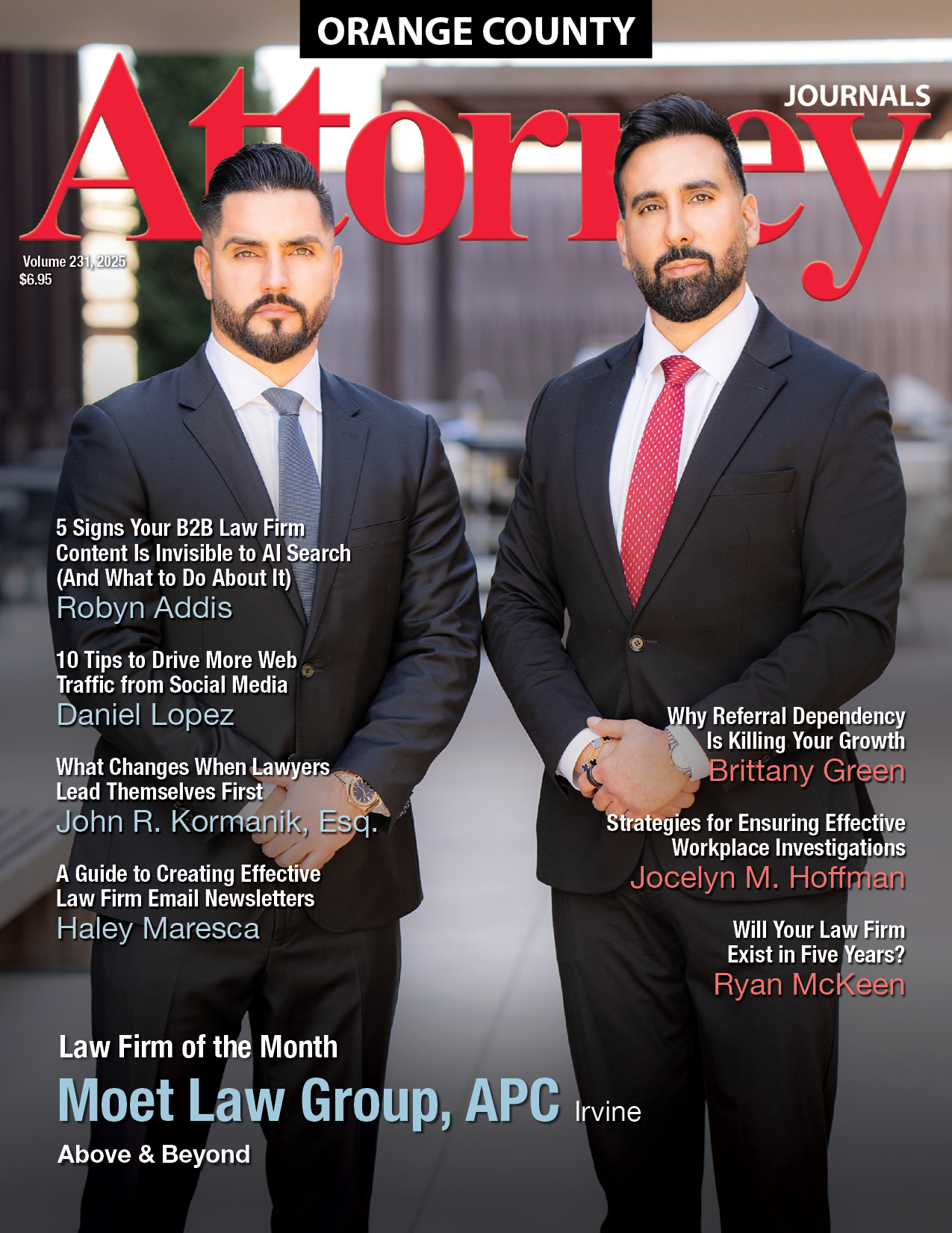 A man in a suit and tie is on the cover of a magazine.