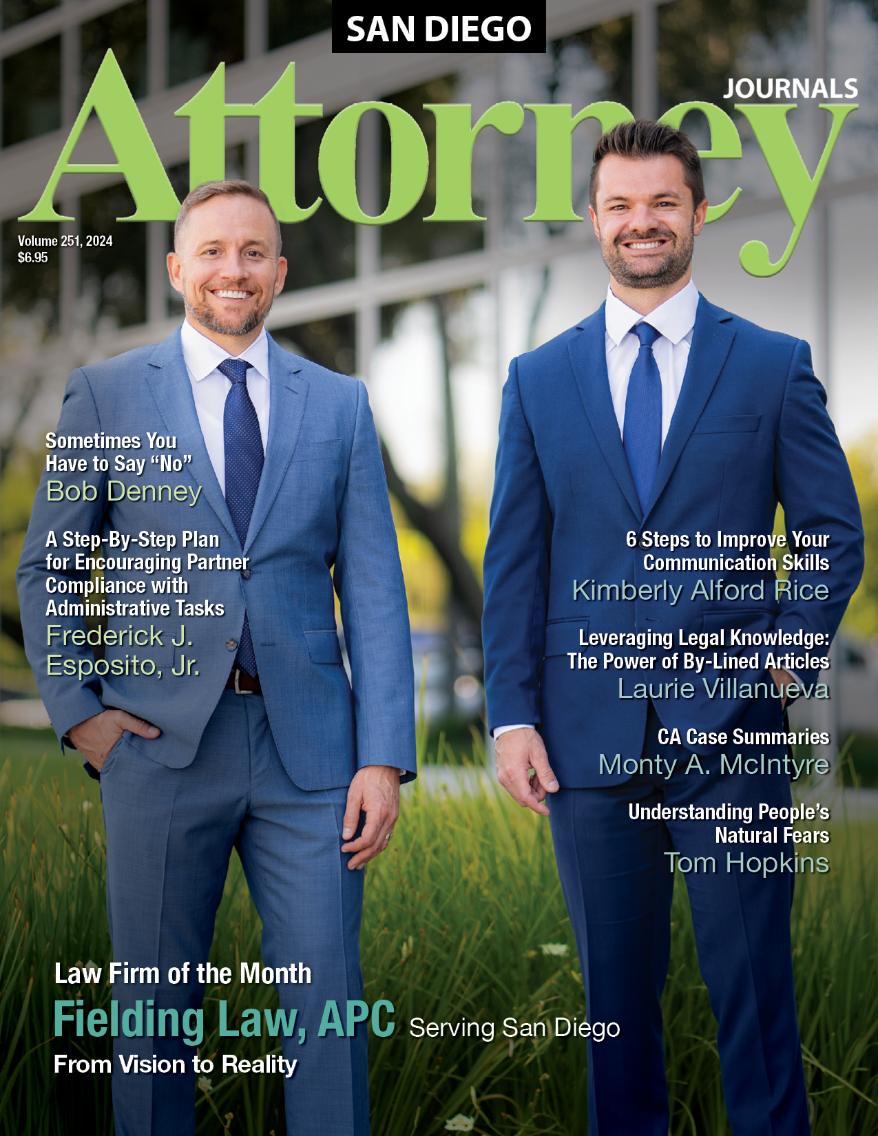 a woman is on the cover of the orange county attorney journal