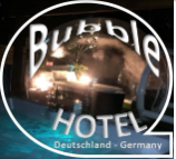 Das Logo für das Bubble Hotel in Deutschland