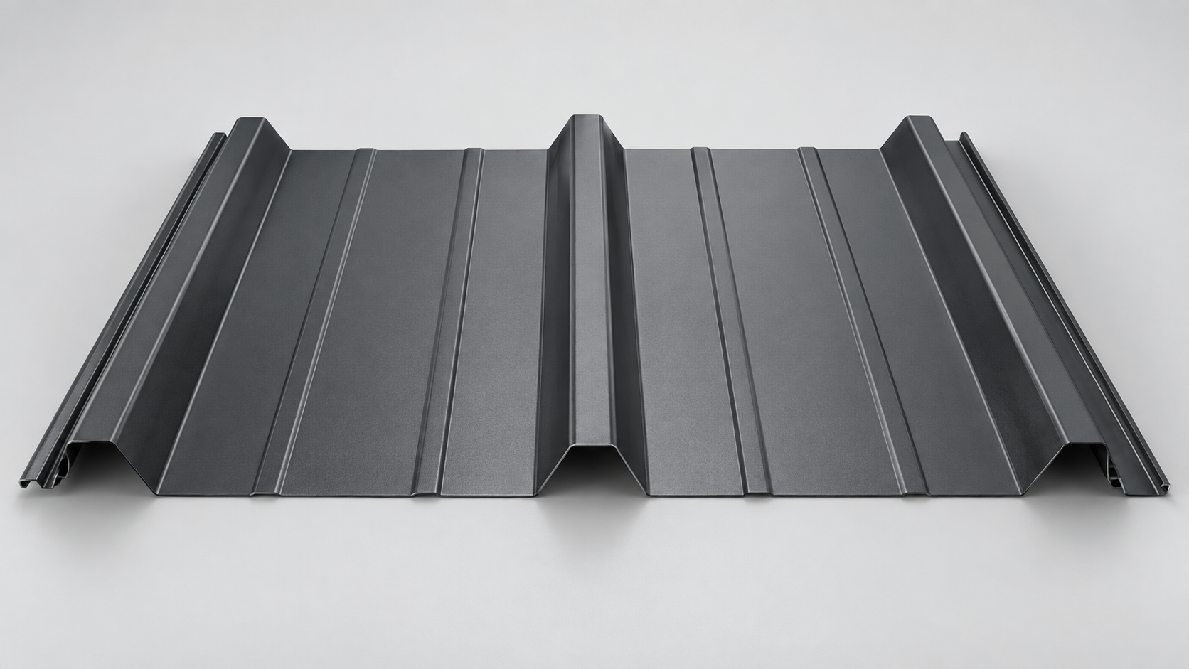 Charcoal PBR commercial metal roofing panel