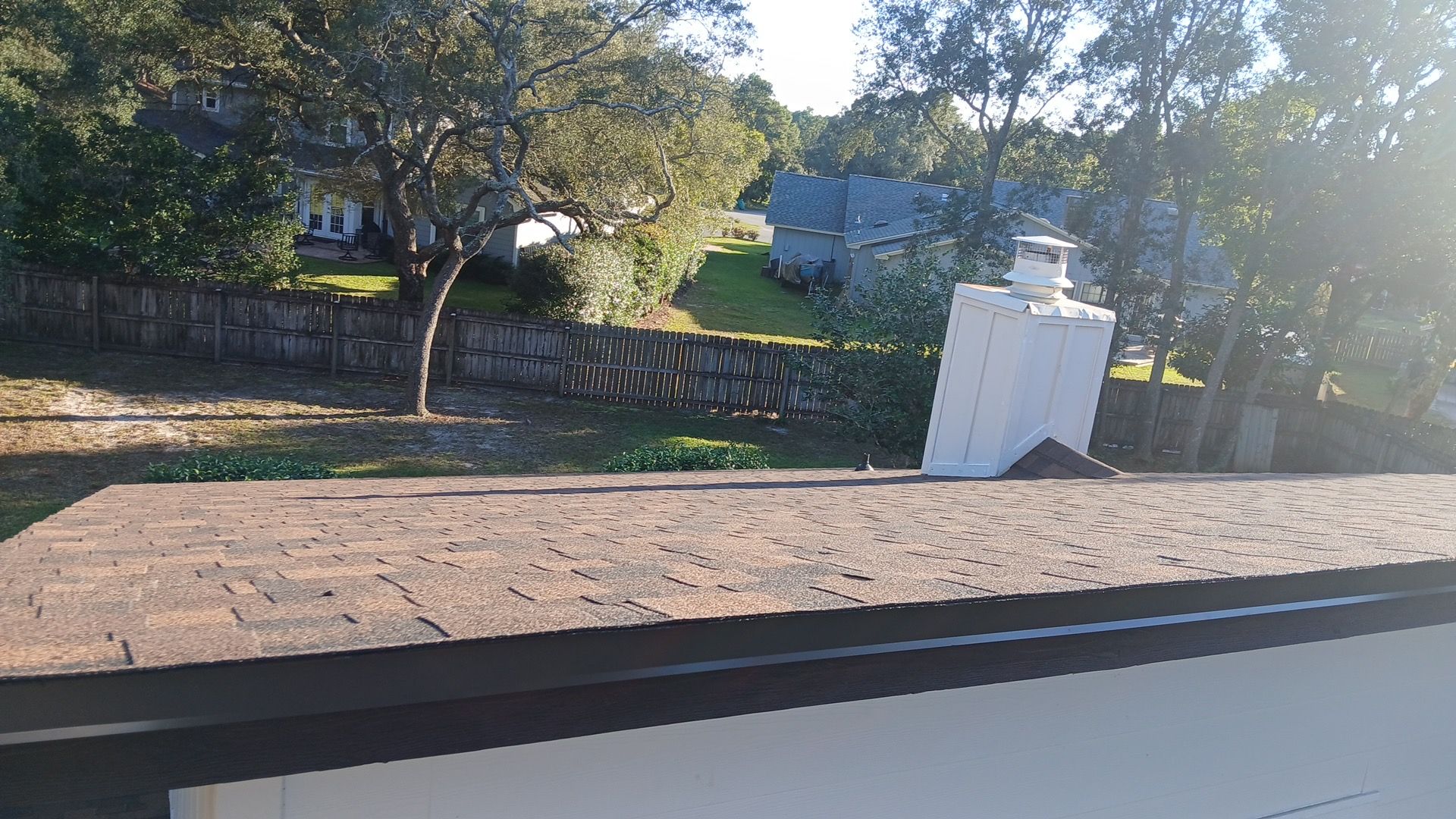 Asphalt shingle roof edge detail by Highmark Roofing Partners