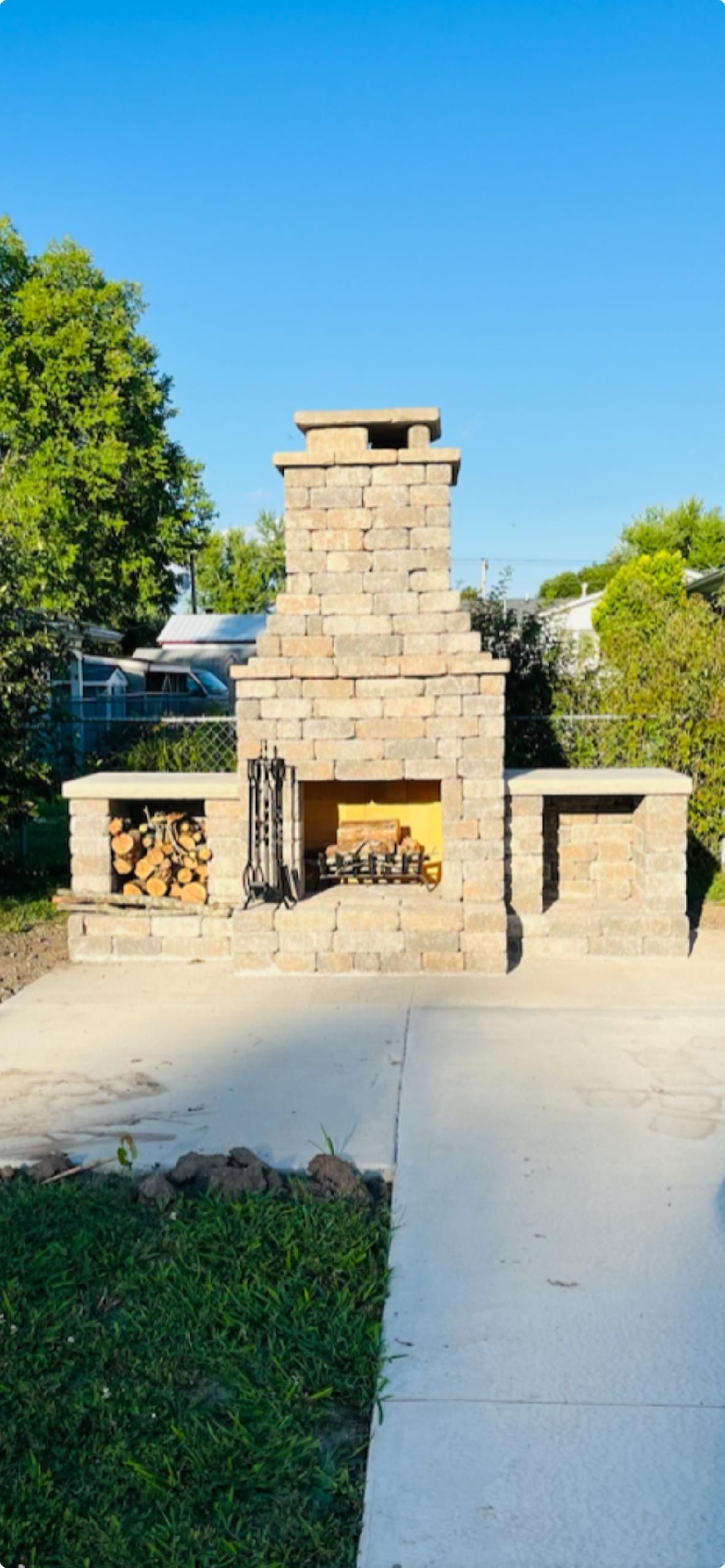 Deck With A Beautiful View — Perry, MO — Grossmann Masonry, LLC