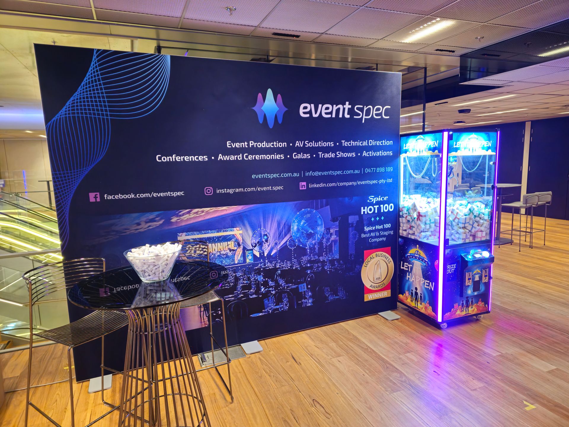 Eventspec Events Uncovered Claw Machine