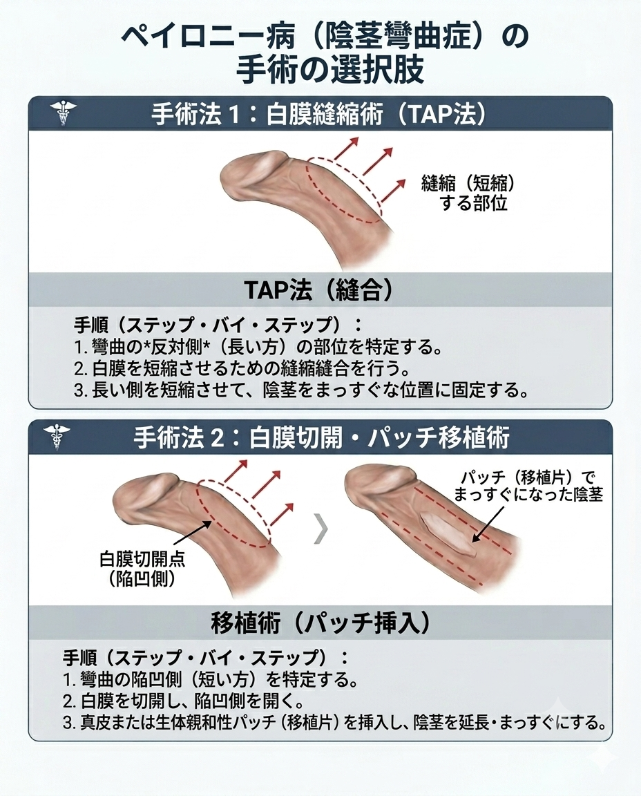 ユロジン男性クリニック 釜山西面の陰茎湾曲矯正手術の方法