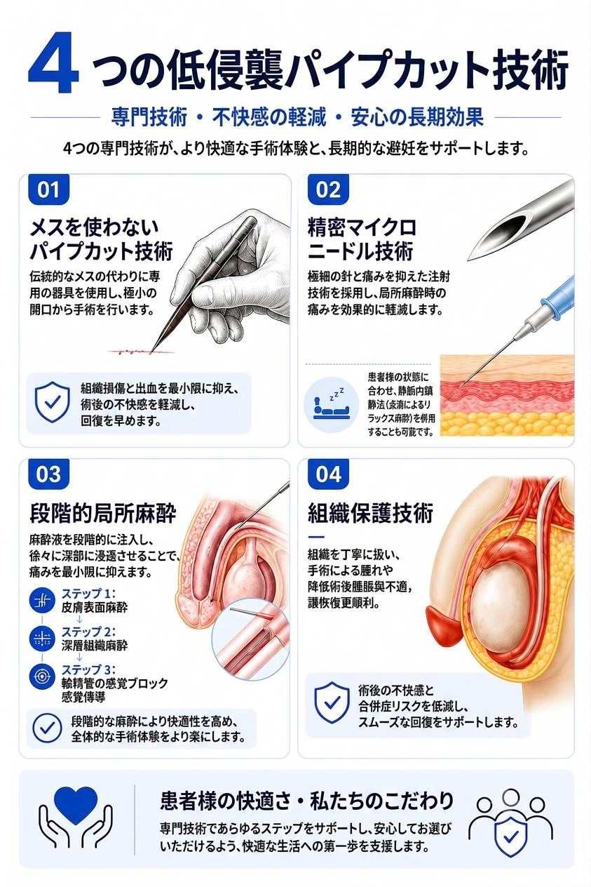 ユロジン男性クリニック 釜山西面のノーメス精管切除の4つの疼痛最小化テクニック
