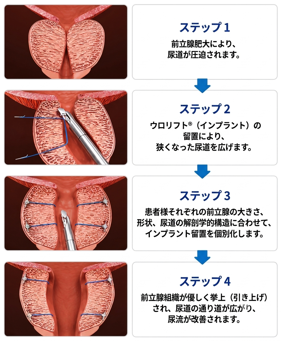 Progatorのビフォーアフター — 肥大した前立腺を尿道から引き戻す(ユロジン釜山)