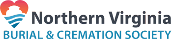 Northern Virginia Burial & Cremation Society logo with multicolor leaf and blue text