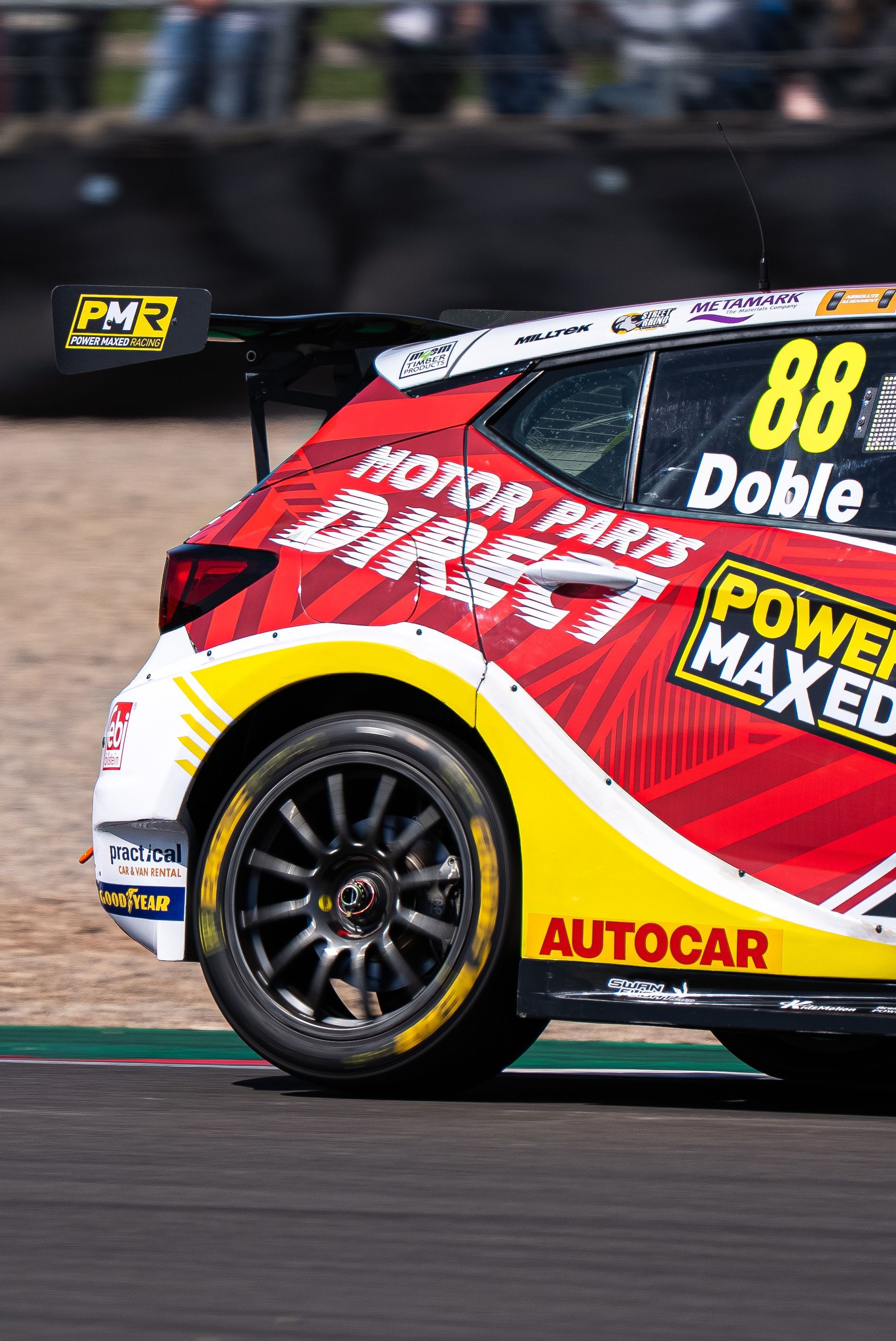 PMR with Motor Parts Direct Vauxhall Astra driven by Mikey Doble at Donington Park
