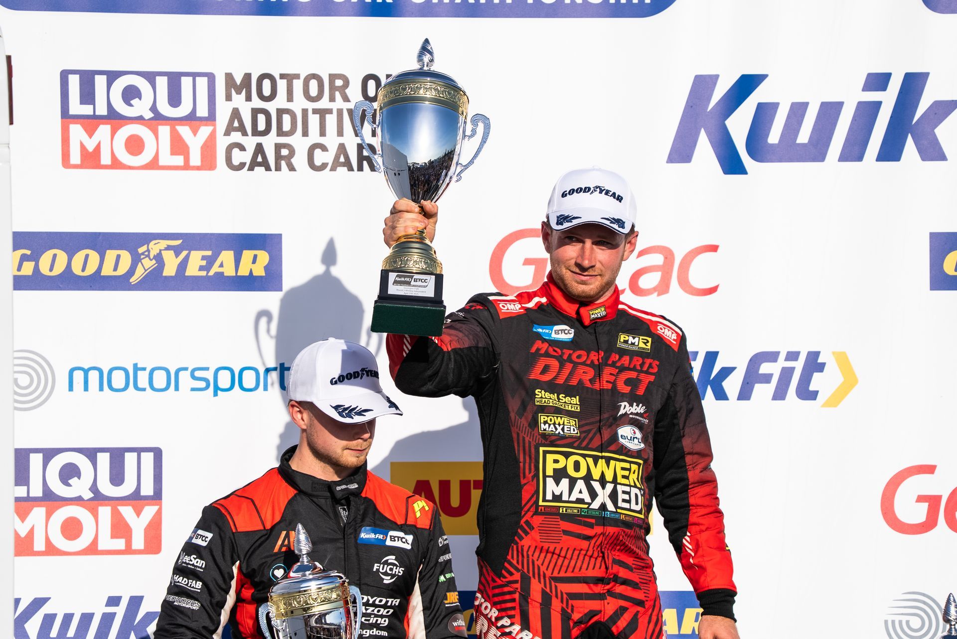Mikey Doble Lifting Independent Trophy at Donington Park BTCC 2025