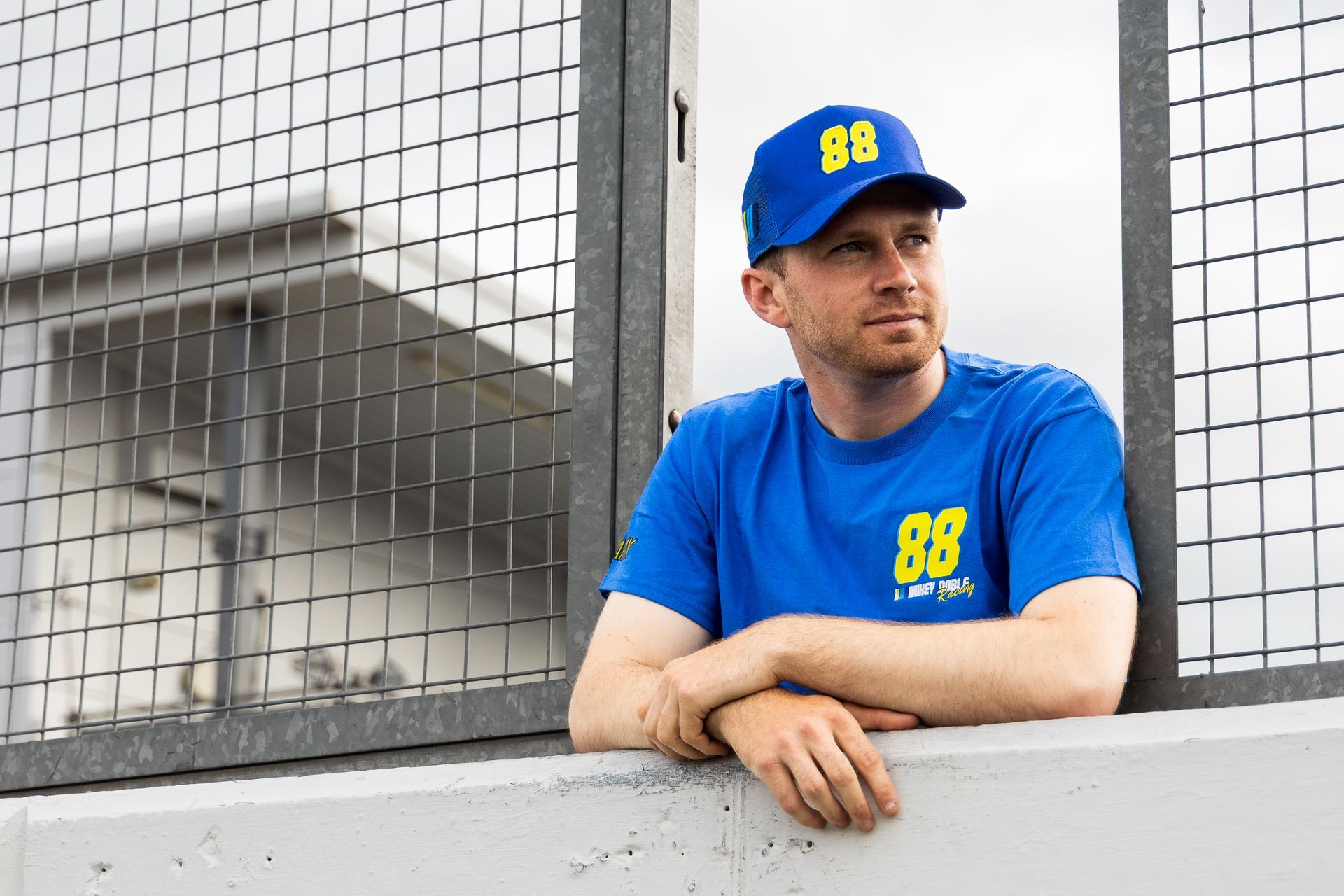 #88ARMY T-Shirt modelled by Mikey Doble at Donington Park Circuit