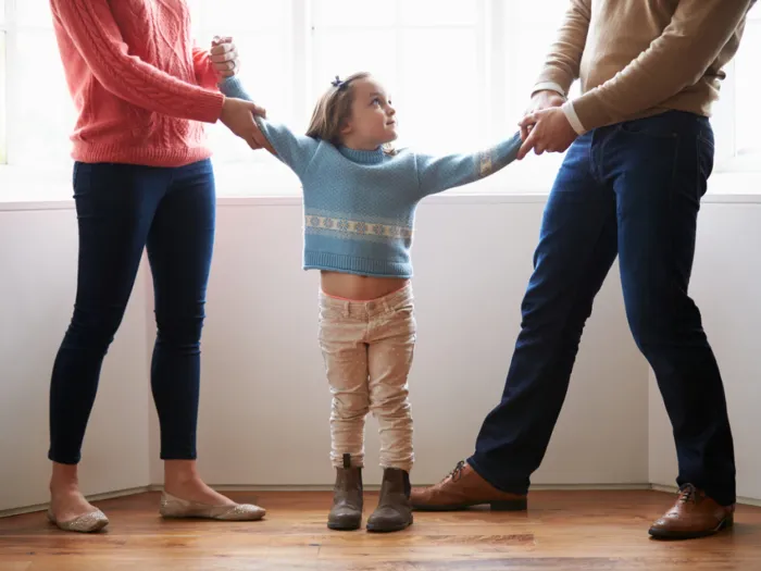 Parents fighting over child