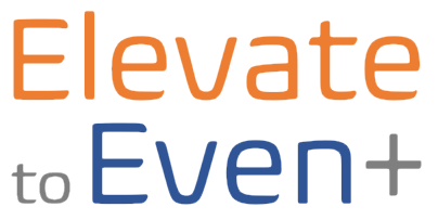 A logo for a company called elevate to event
