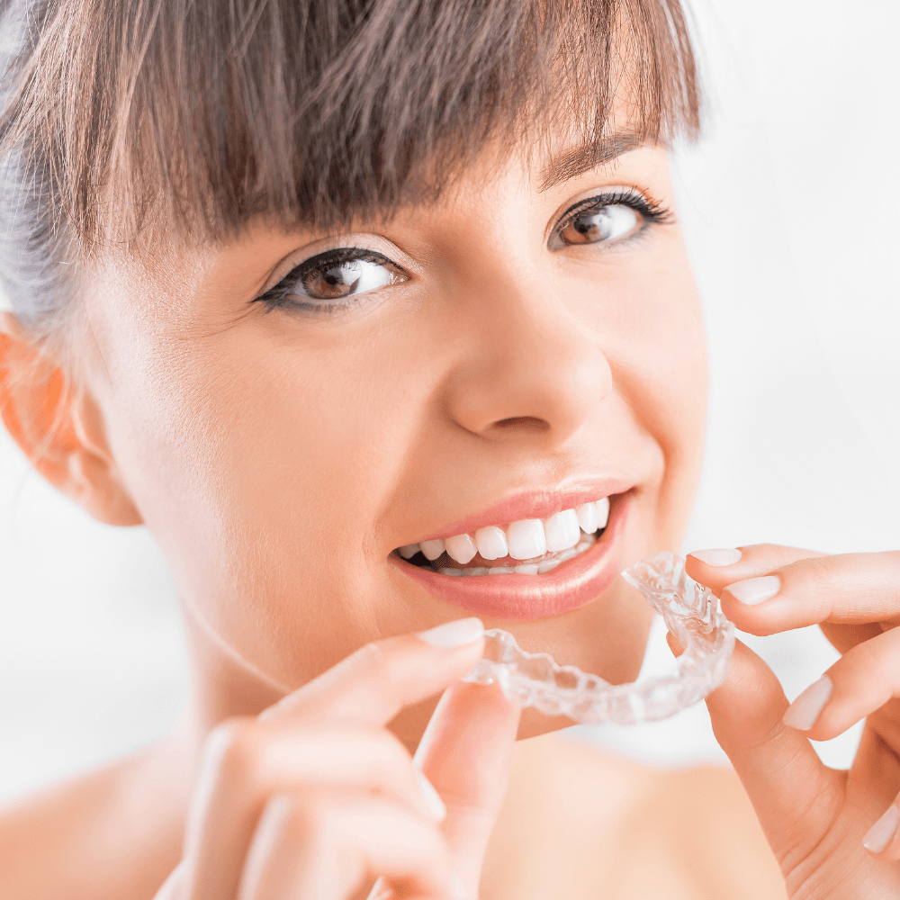 Close up clear aligner | Achieve a straighter smile with clear aligners in Overland Park 66221.