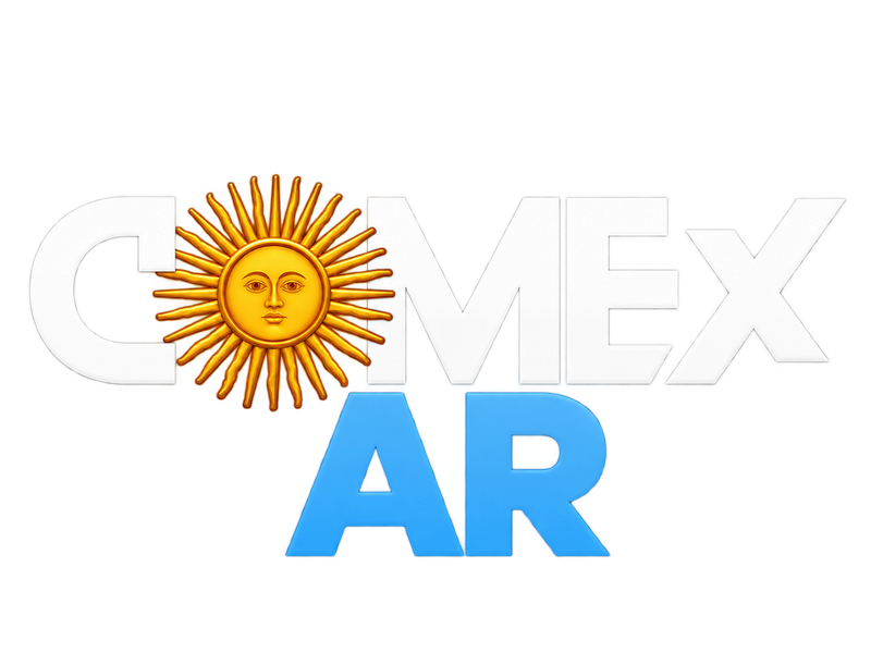 ComexAR, logotipo com o Sol de Maio