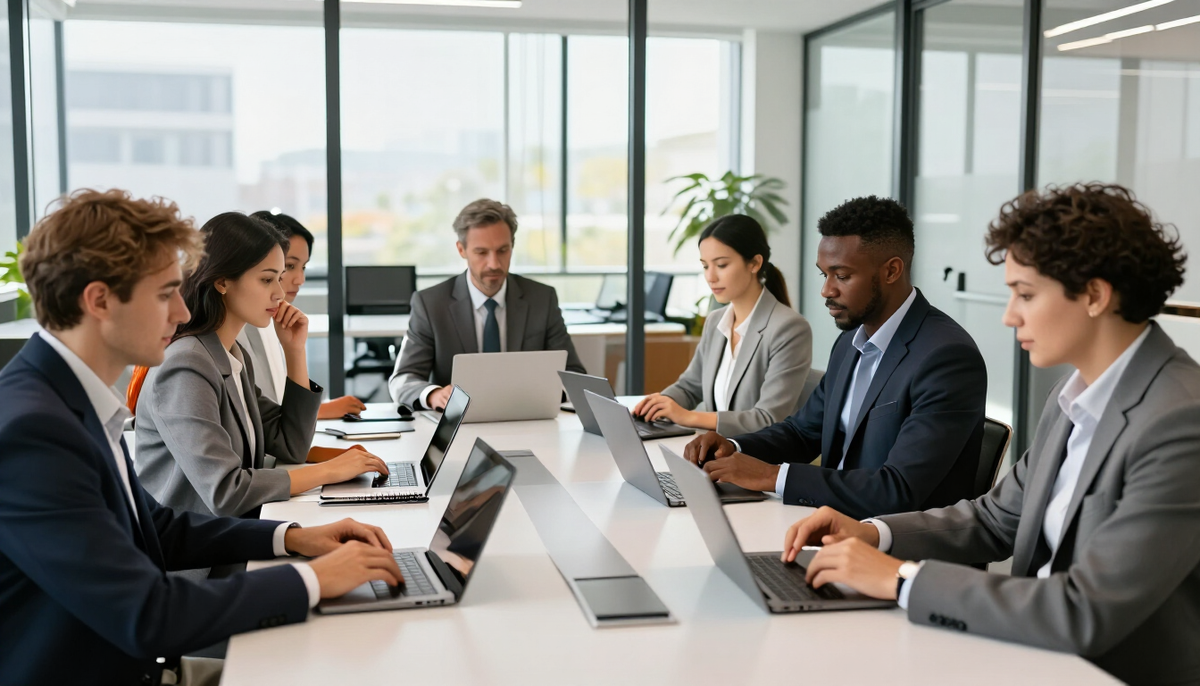Reunião de negócios em um escritório