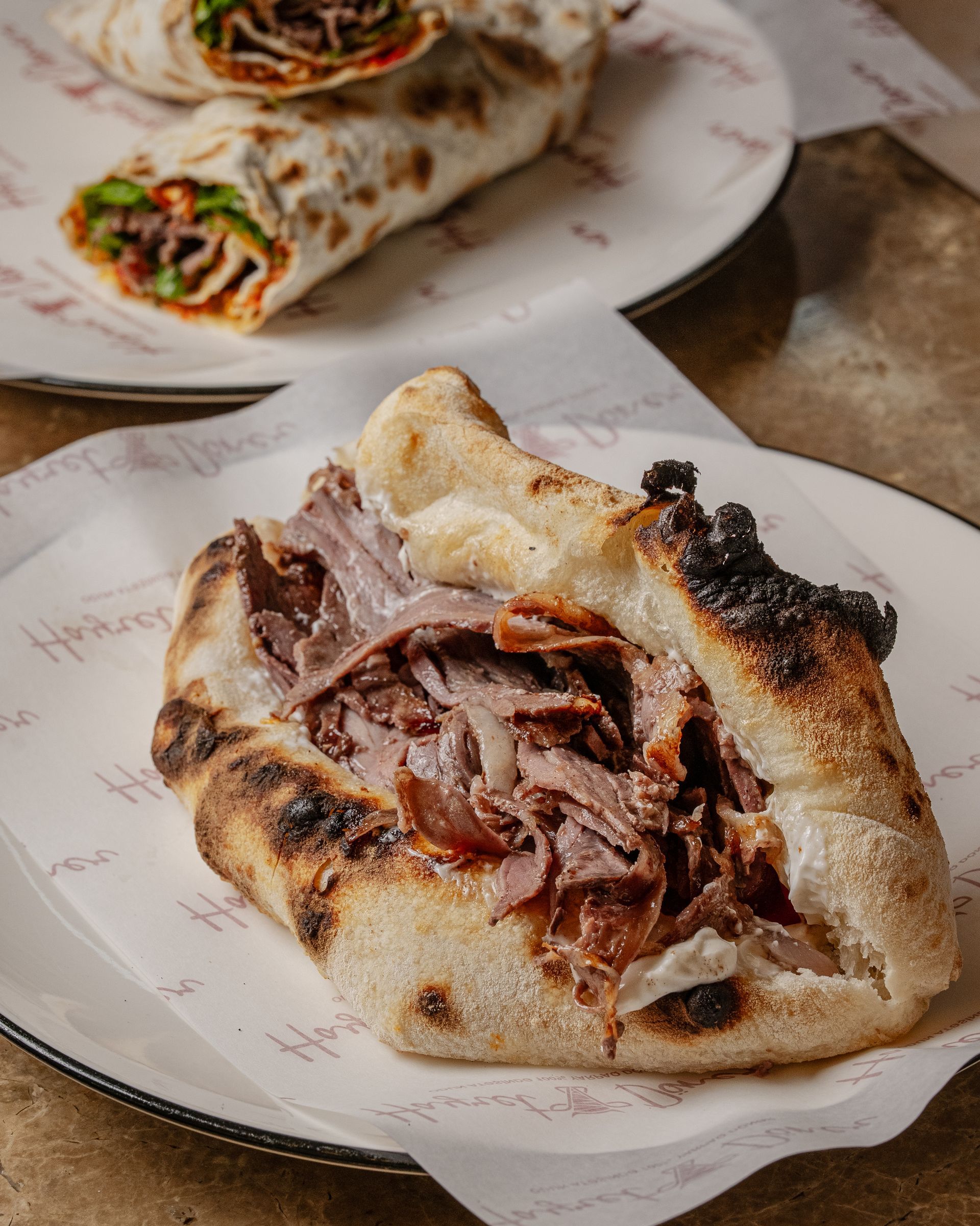 Fresh wood-fired döner