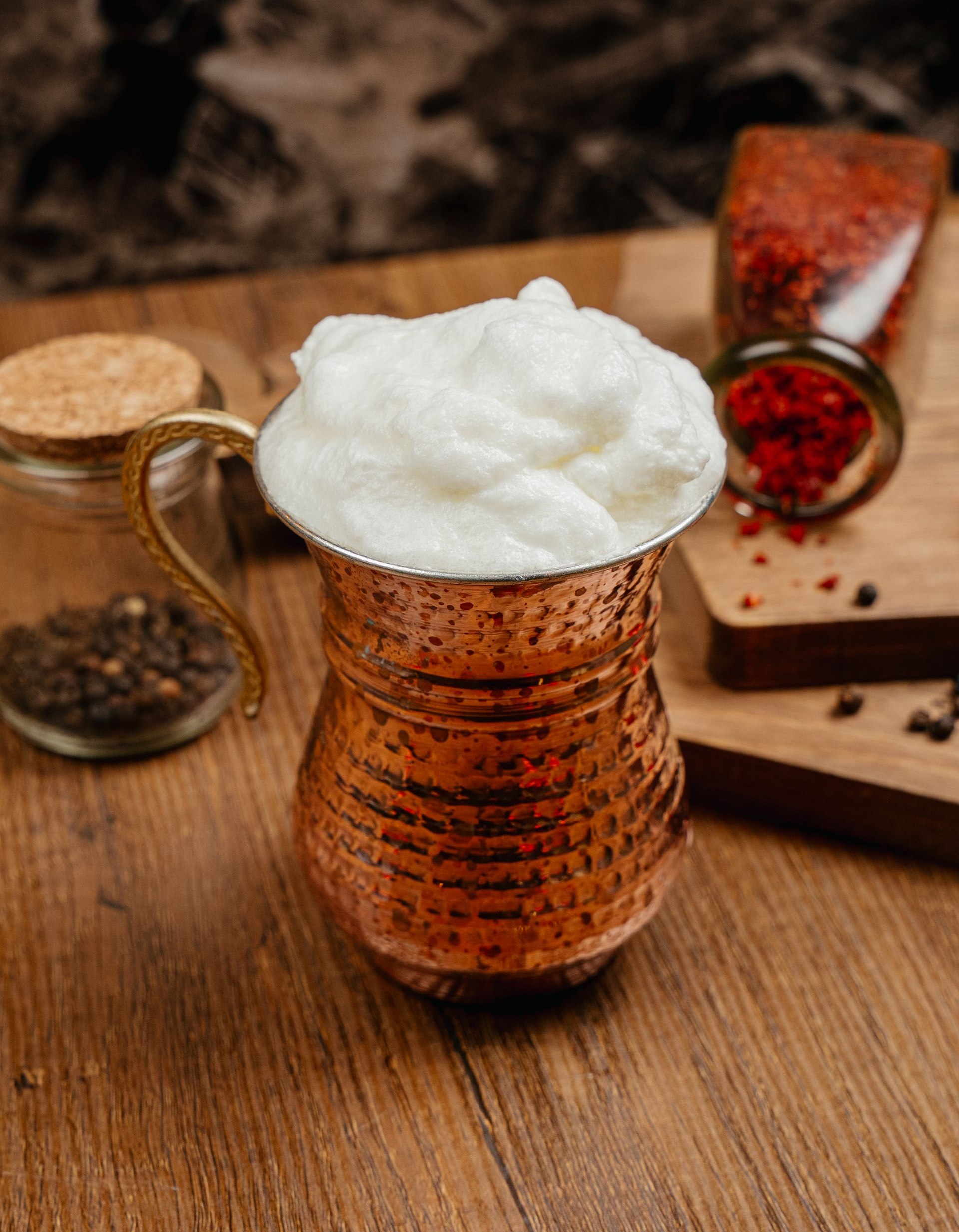 Traditional homemade ayran