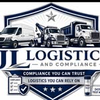 JL Logistic logo with white delivery trucks, navy shield, and text &ldquo;Compliance You Can Trust&rdquo;