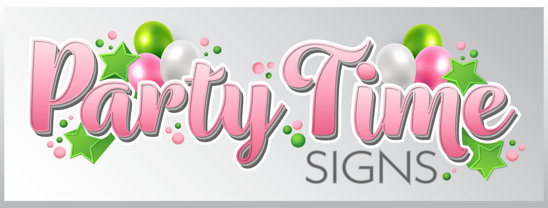 Party Time Signs company logo.